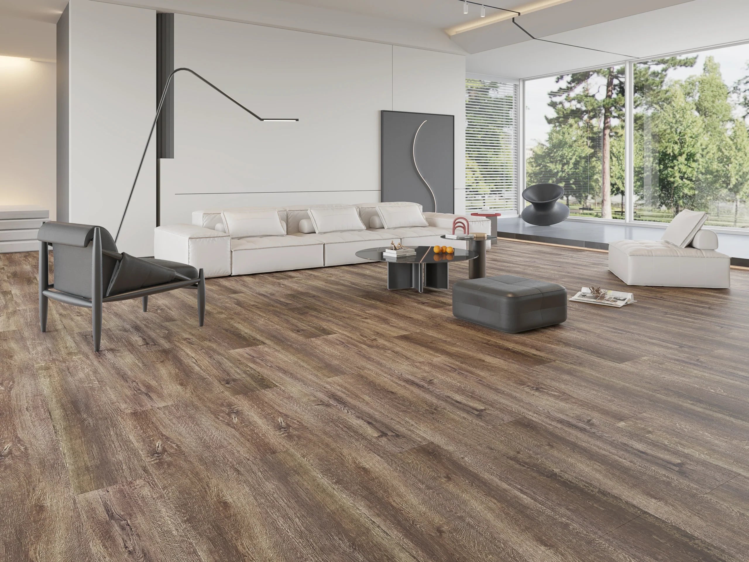 Midnight Oak Waterproof Luxury Rigid Core (Built-in Underlay) - 6.5(0.5)x228x1524 - SPCXL31 image 1