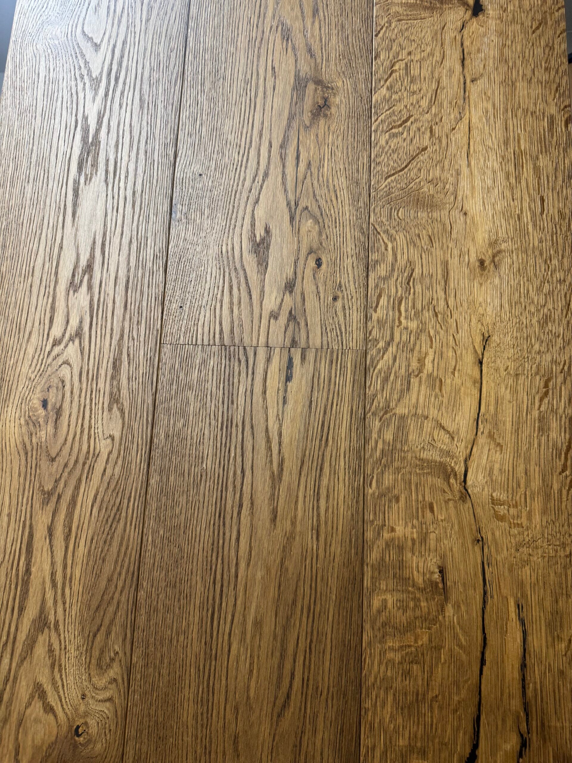 14(3)x220 Smoked Brushed Oiled Rustic Engineered Oak Flooring image 0