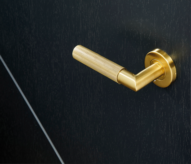 LPD Zurich Satin Gold Internal Door Handle Hardware Pack image 1