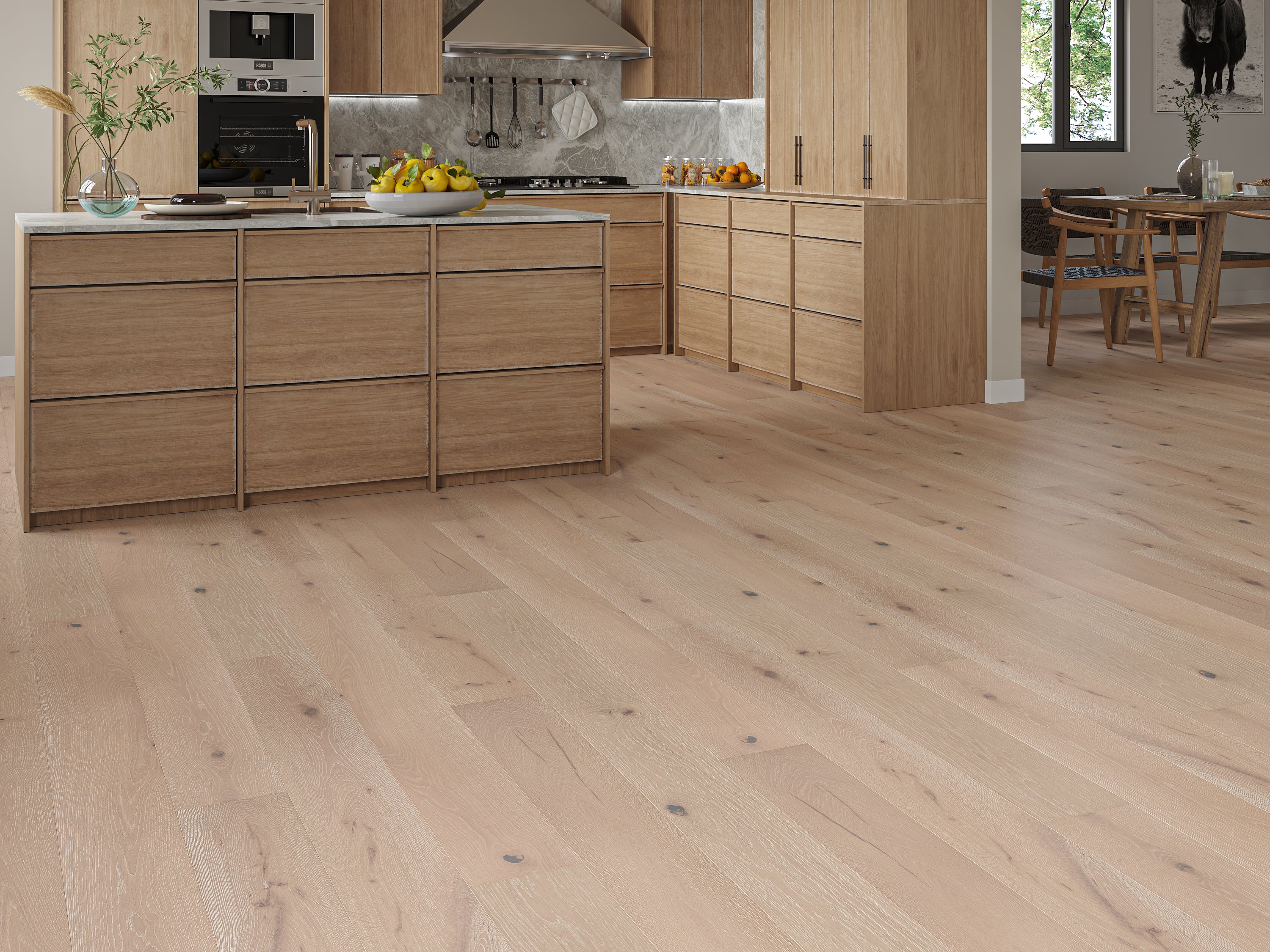 14(3)x190x1900 Brushed Smoked Whitewashed Engineered Oak Flooring