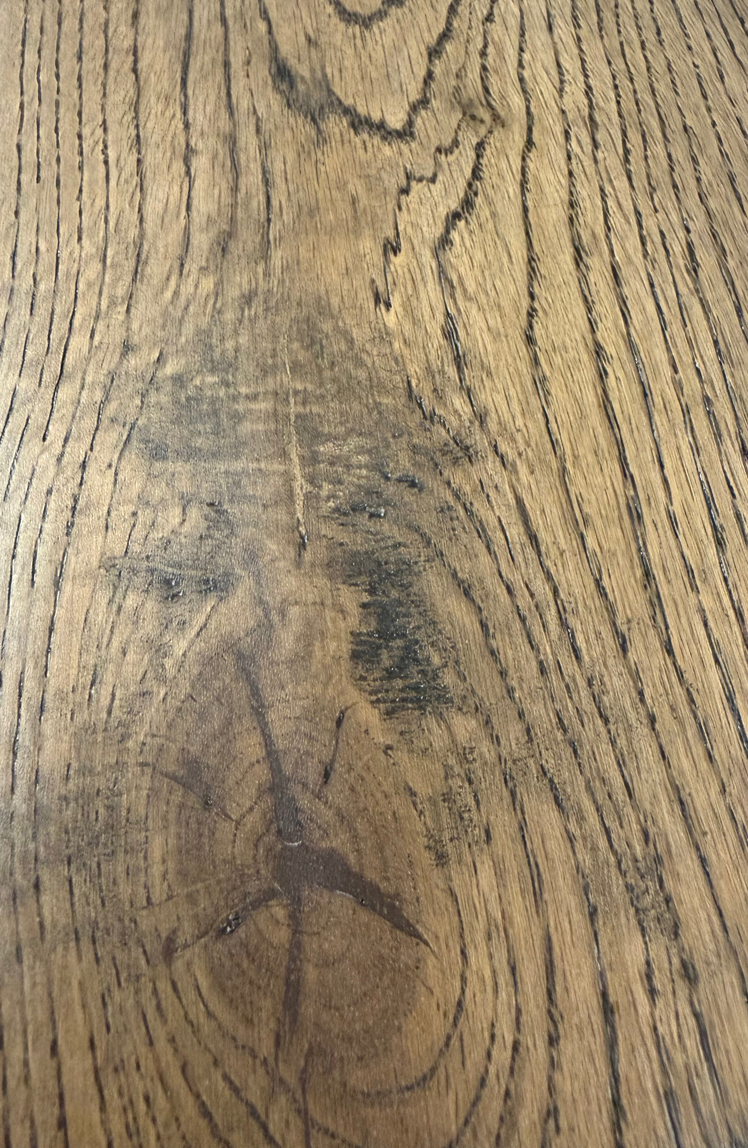 18 x 150 Brushed Coffee Handscarped UV Lacquered Solid Oak Flooring