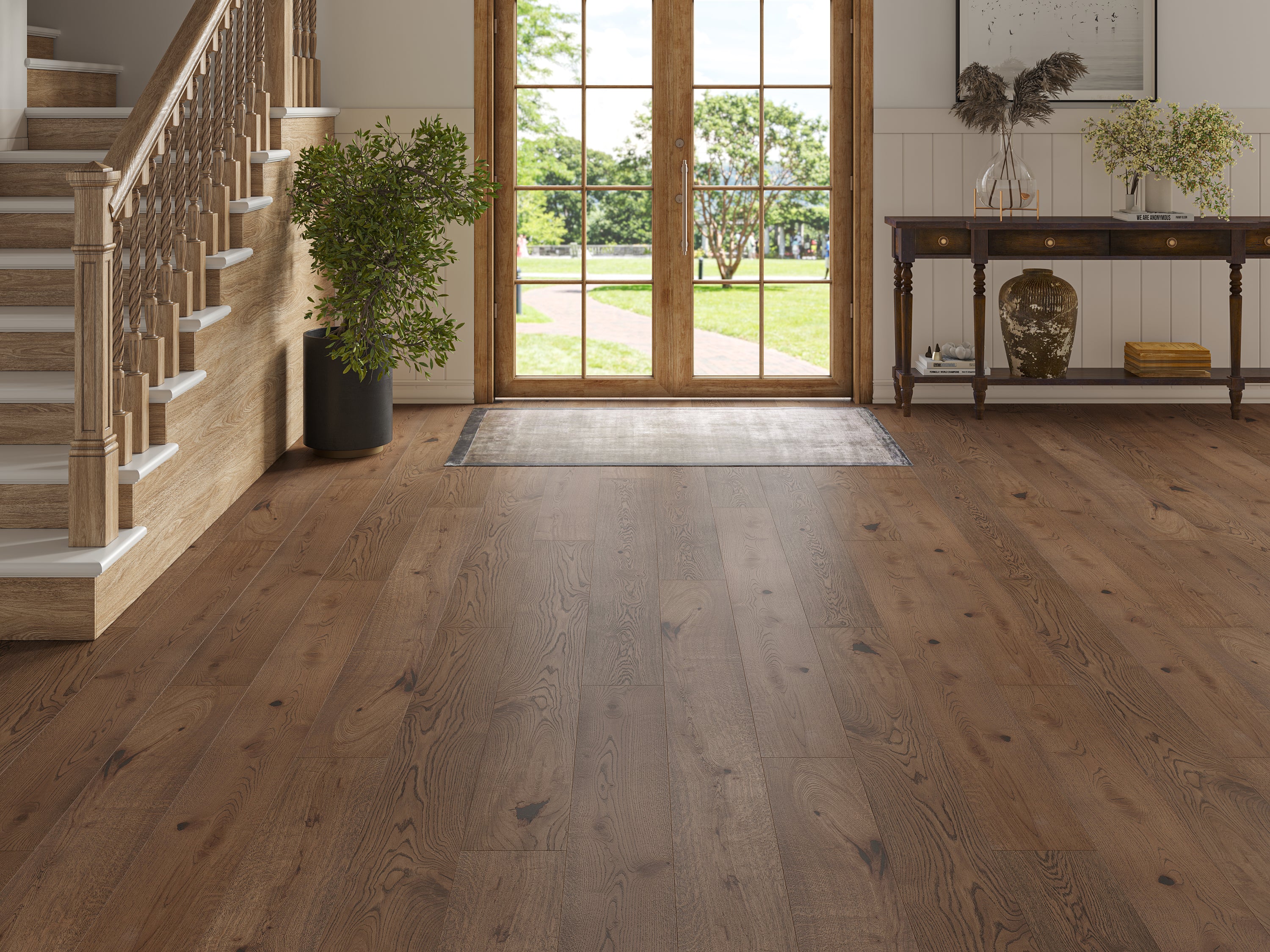 14(3)x190x1900 Brushed Coffee Lacquered Engineered Oak Flooring