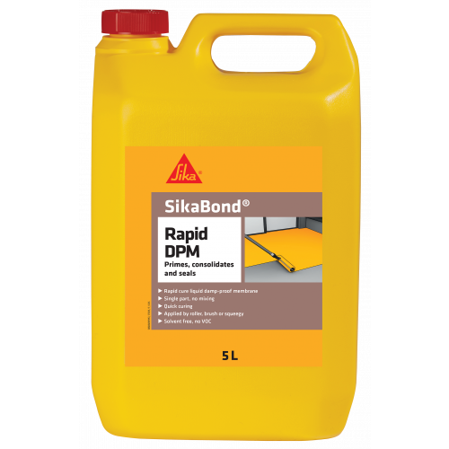 SikaBond Rapid Damp Proof Membrane 5LTR (brush on DPM for concrete subfloors)