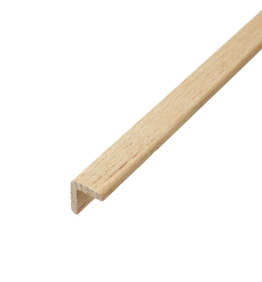 Solid Oak Unfinished L-Shape Nosing 2.4m - 25mm x 25mm