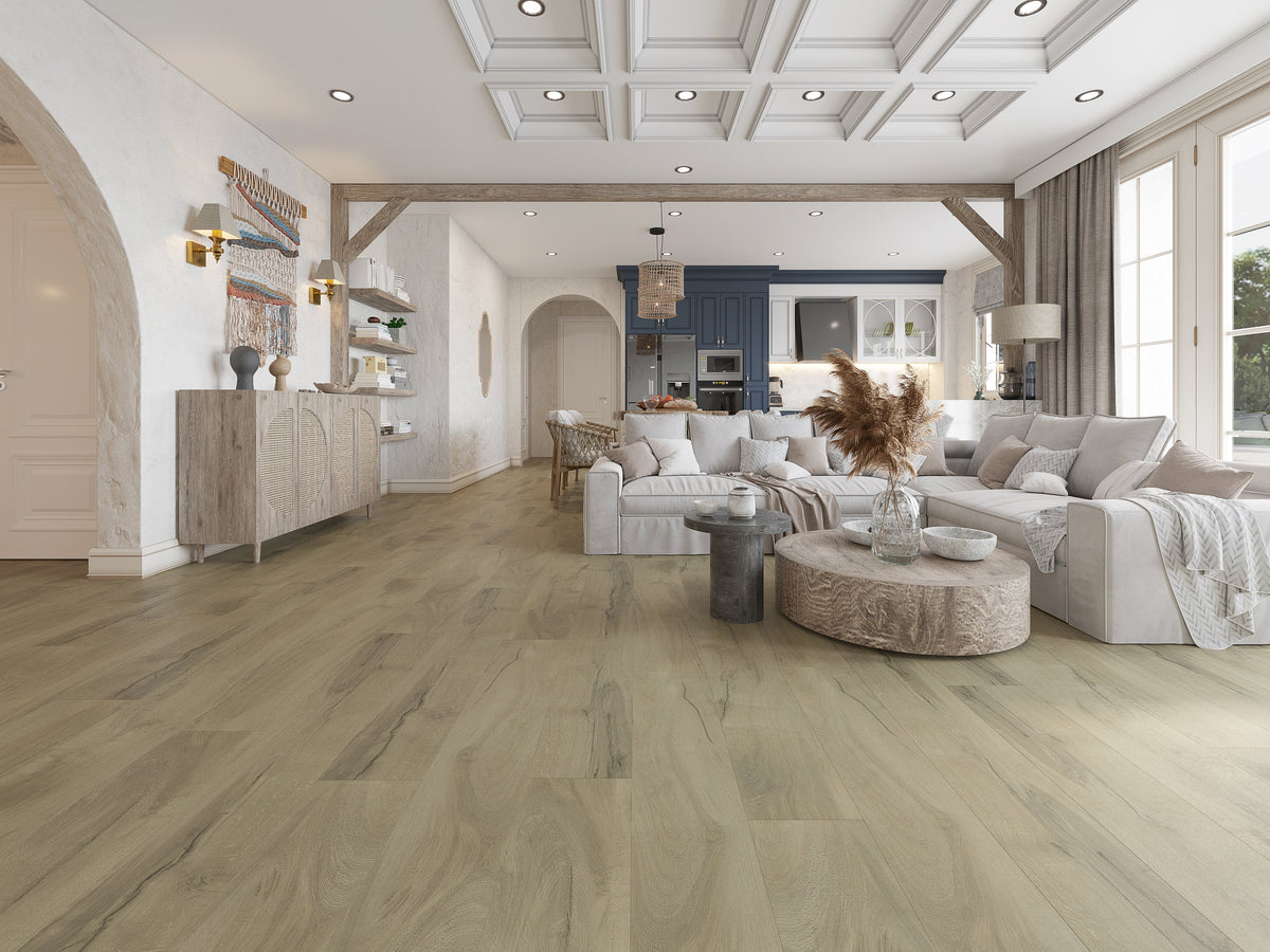 Rustic Grey Waterproof LVT (Built-in Underlay) - 6.5(0.5)x228x1220 - SPCWL50