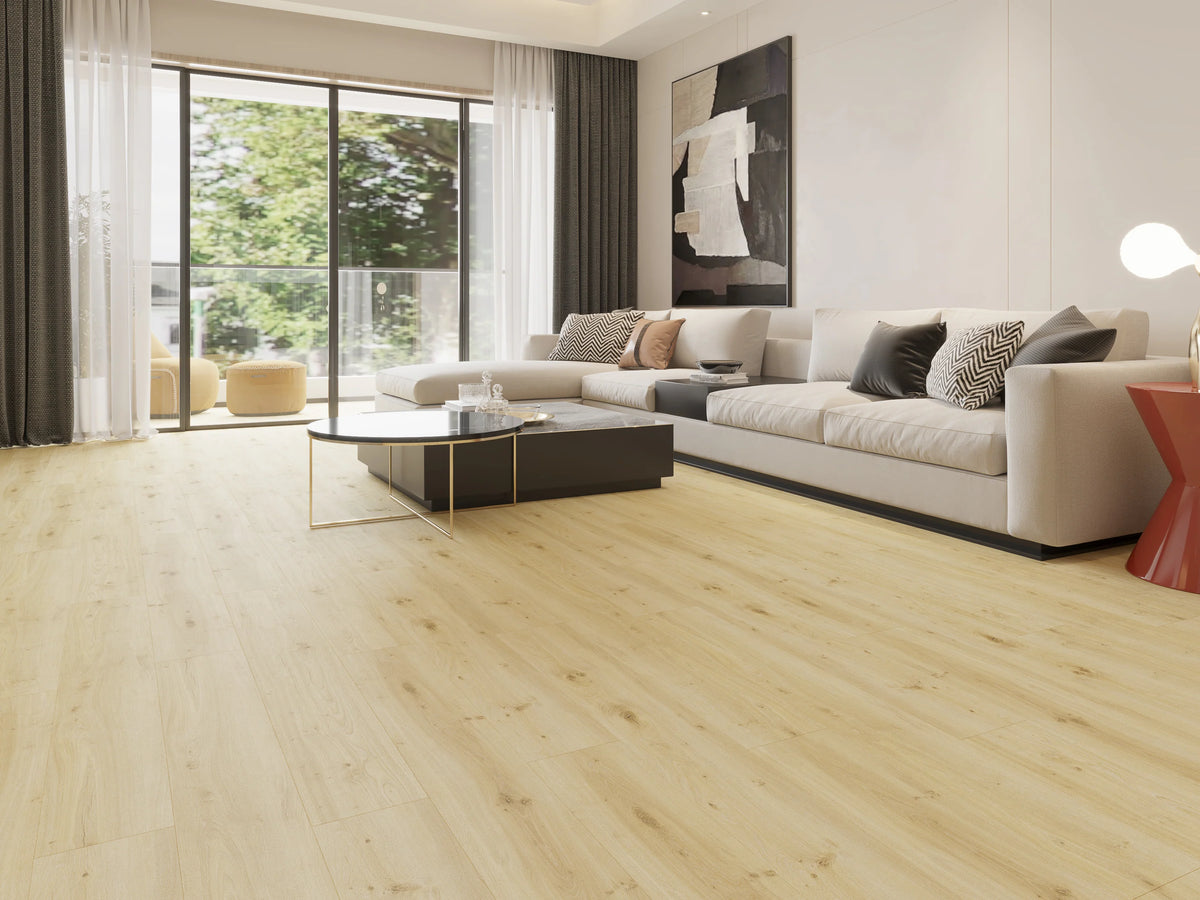 Sandy Grey Waterproof LVT (Built-in Underlay) - 6.5(0.5)x228x1800 - SPCWL59