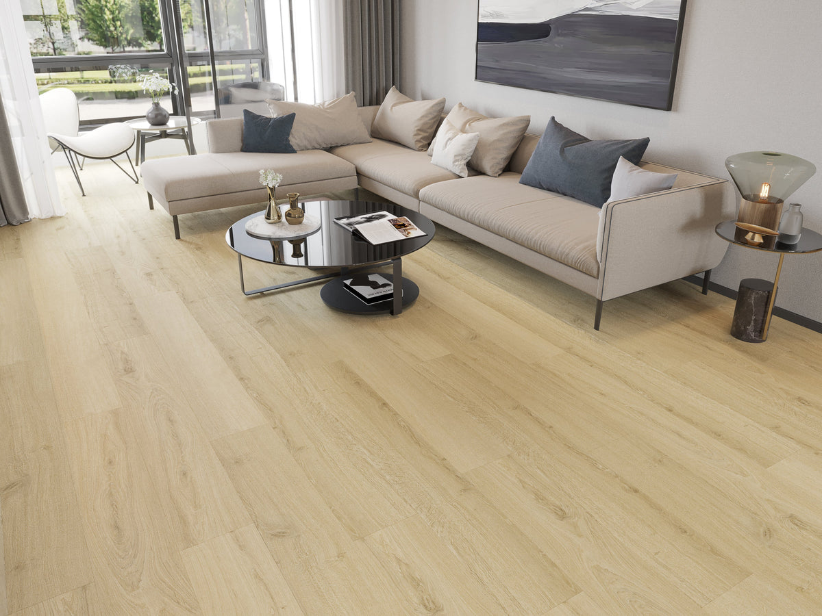 Nebula White Waterproof LVT (Built-in Underlay) - 6.5(0.5)x228x1524 - SPCXL33