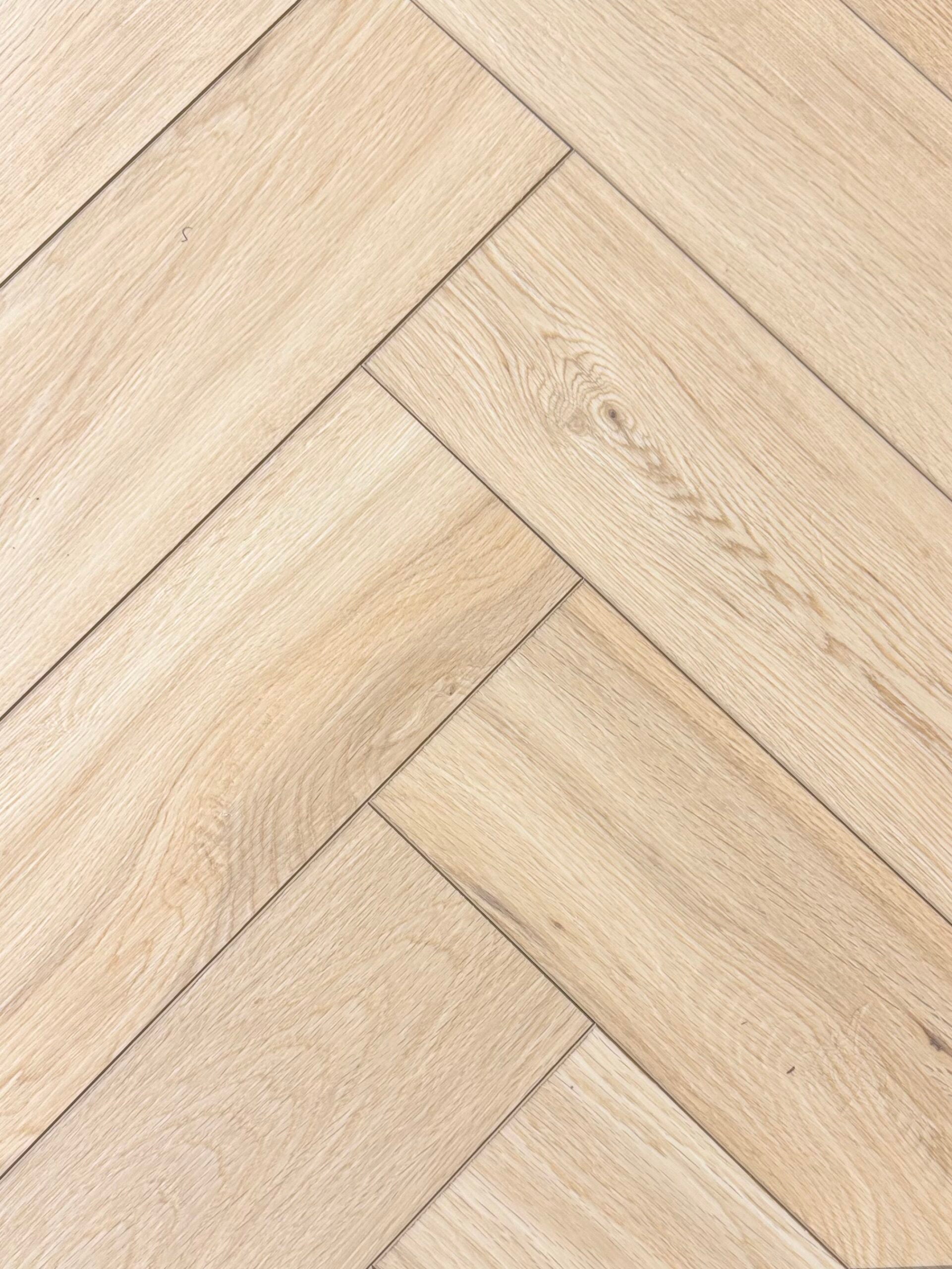 Nordic White Waterproof Herringbone Luxury Rigid Core (Built-in Underlay) - 6.5(0.5)x126x630 - SPC069 image 0