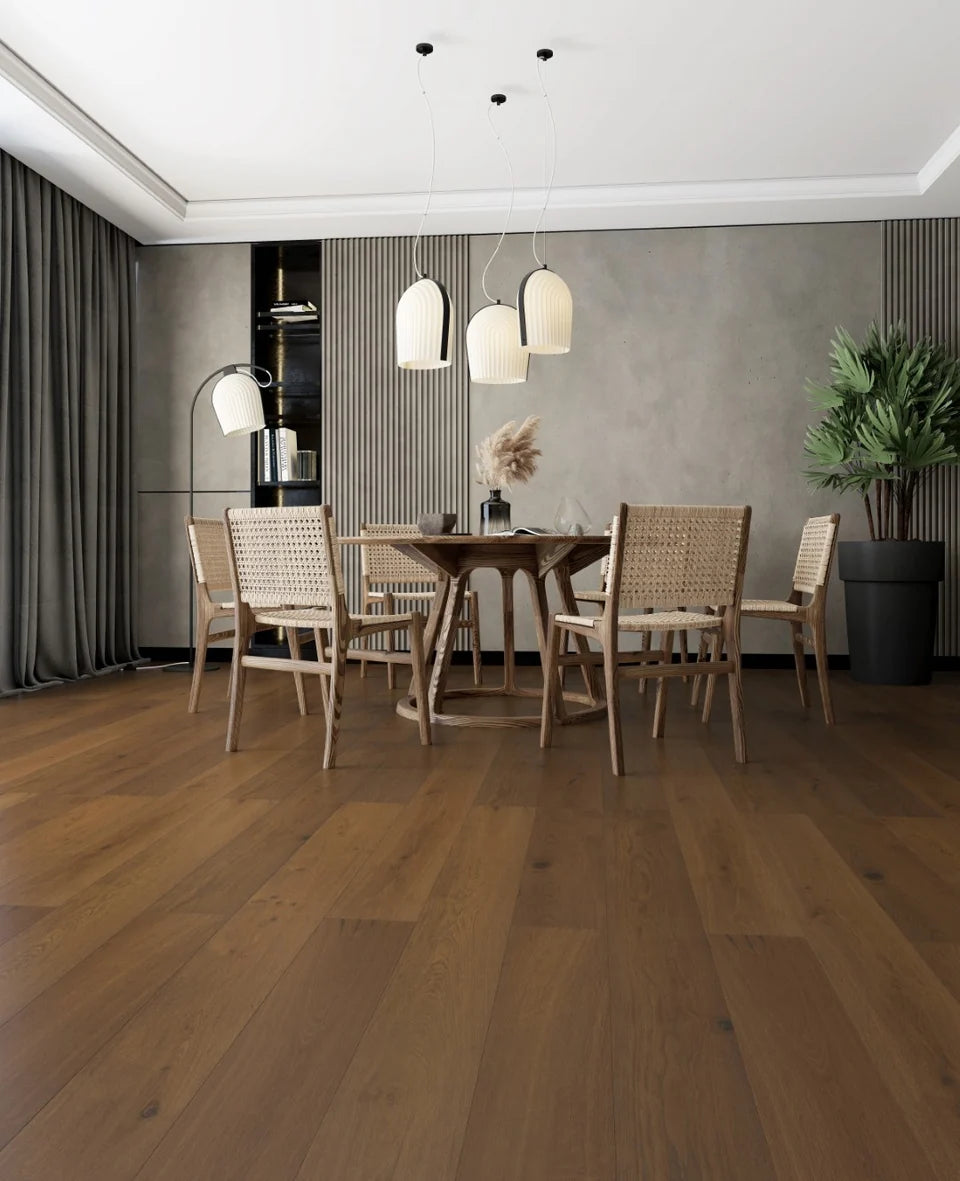 15(4)x260x2200mm Smoked Natural Oiled Engineered Oak Flooring - Box Coverage 2.860m2