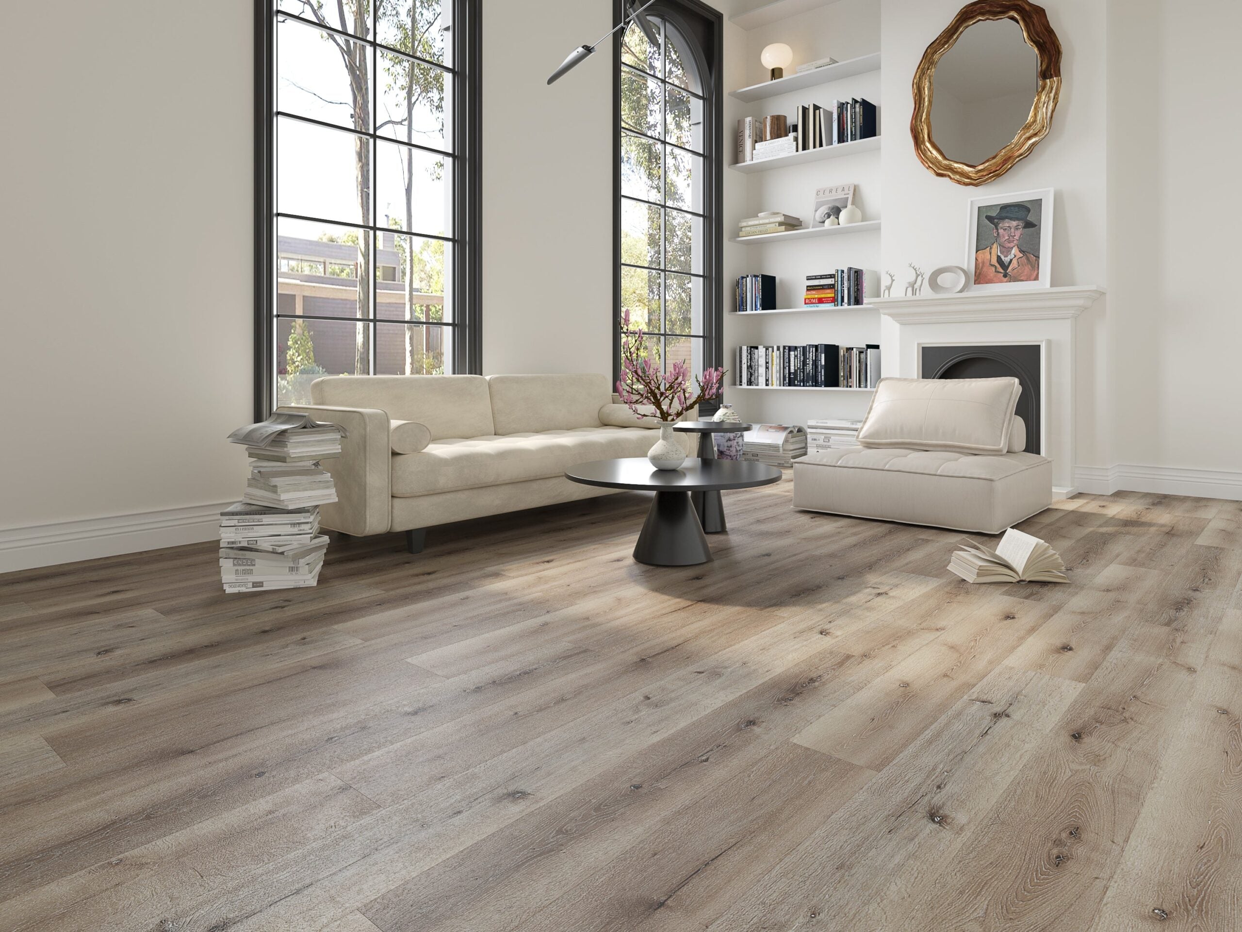 Smoked Charcoal Waterproof Luxury Rigid Core (Built-in Underlay) - 6.5(0.5)x228x1524 - SPCXL27 image 1