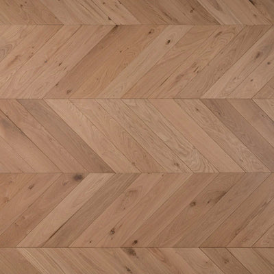 14(3)x90x510mm Chevron Unfinished Engineered Oak Flooring image 1