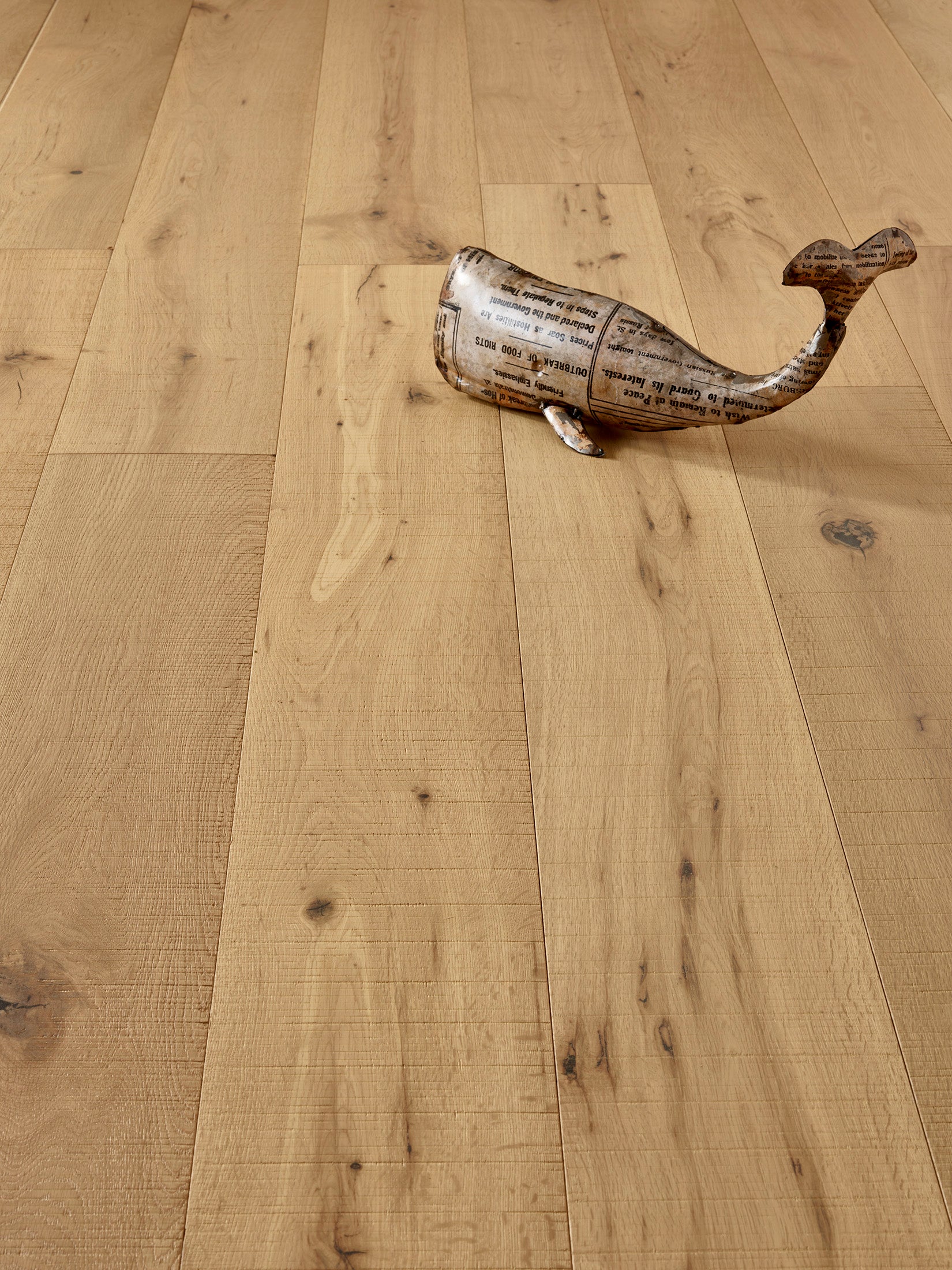 14(3)x190 Band Sawn Raw Matt Lacquered Oak Flooring BS1002 image 2
