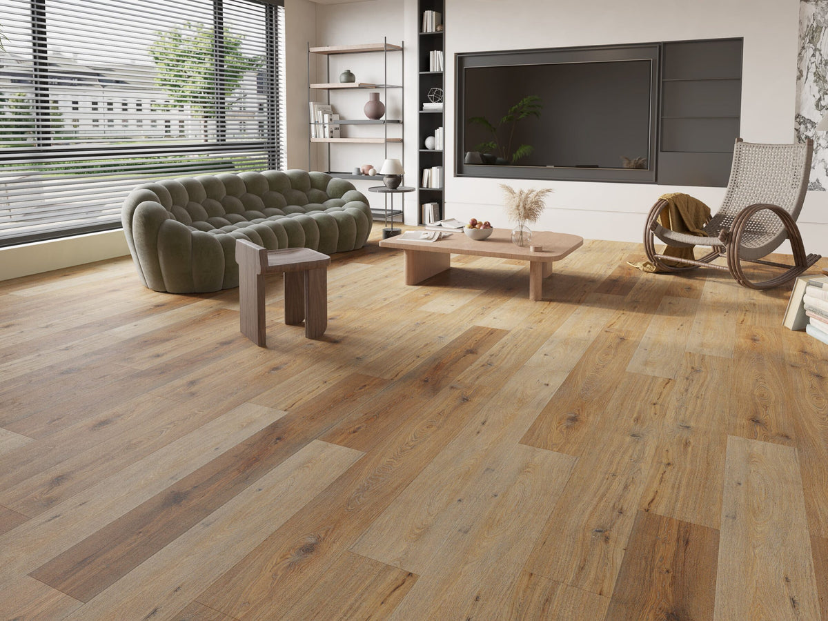 Sandy Oak Waterproof Luxury Rigid Core (Built-in Underlay) - 6.5(0.5)x228x1524 - SPCXL28 image 1