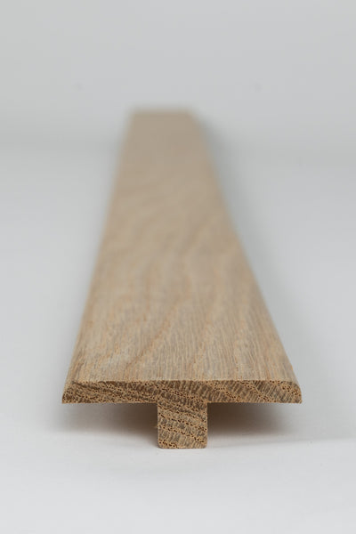Solid Oak Door Threshold - T Bar Profile 900mm & 2400mm image 0