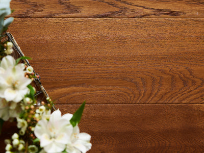 14(3)x190 Hand-Scraped Cognac Engineered Oak Flooring E2005A image 1