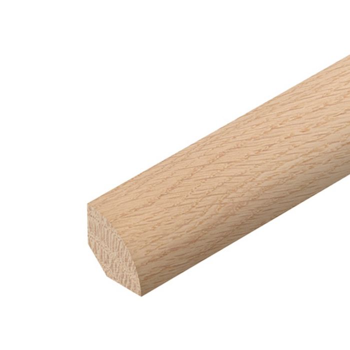 Solid Oak Quadrant 15mm x 15mm Unfinished