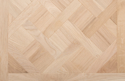 14(3)x600x600 Versailles Panel Brushed Unfinished Engineered Oak Flooring
