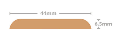 Solid Oak Door Threshold – Flat Profile 2400mm