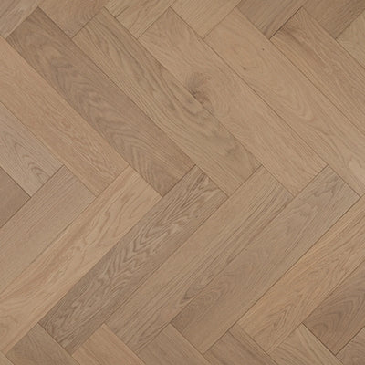 14(3)x125x600 Invisible Lacquered Herringbone Engineered Oak Flooring - Box Coverage 1.2m2