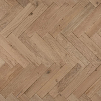 14(3)x90x450 Unfinished Engineered Oak Herringbone (4-bevelled) - Box Coverage 1.944m2