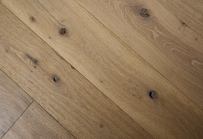 14(3)x220x2200 Brushed Ice White Reactive Stain Sunken Filler Engineered Oak Flooring HEKLA220 - Box Coverage 2.094m2