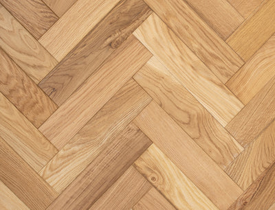 20(6)x80x350 Brushed Natural Oiled Herringbone Engineered Oak Flooring