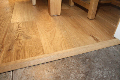 Solid Oak Door Threshold – Wood 2 Carpet Profile - 900mm & 2400mm