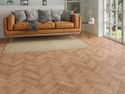 20(5)x70x350 Brushed Smoked Oiled Herringbone Engineered Oak Flooring