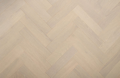 20(6)x80x350 Brushed Grey Lacquered Herringbone Engineered Oak Flooring