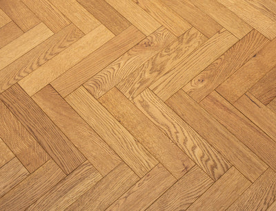 20(6)x80x350 Brushed Golden Oiled Herringbone Engineered Oak Flooring