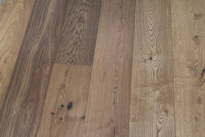 14(3)x220x2200 Smoked Brushed Oiled Rustic Engineered Oak Flooring - 2.904m2