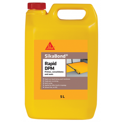SikaBond Rapid Damp Proof Membrane 5LTR (brush on DPM for concrete subfloors)