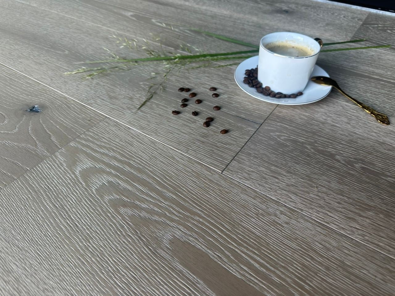 14(3)x220x2200 Brushed Natural Stone Reactive Stain Sunken Filler Engineered Oak Flooring TAMBORA220 - Box Coverage 2.094m2