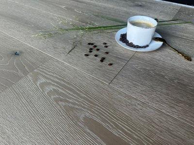 14(3)x220x2200 Brushed Natural Stone Reactive Stain Sunken Filler Engineered Oak Flooring TAMBORA220 - Box Coverage 2.094m2