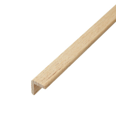 Solid Oak Unfinished L-Shape Nosing 2.4m - 25mm x 25mm