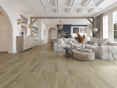 Rustic Grey Waterproof LVT (Built-in Underlay) - 6.5(0.5)x228x1220 - SPCWL50