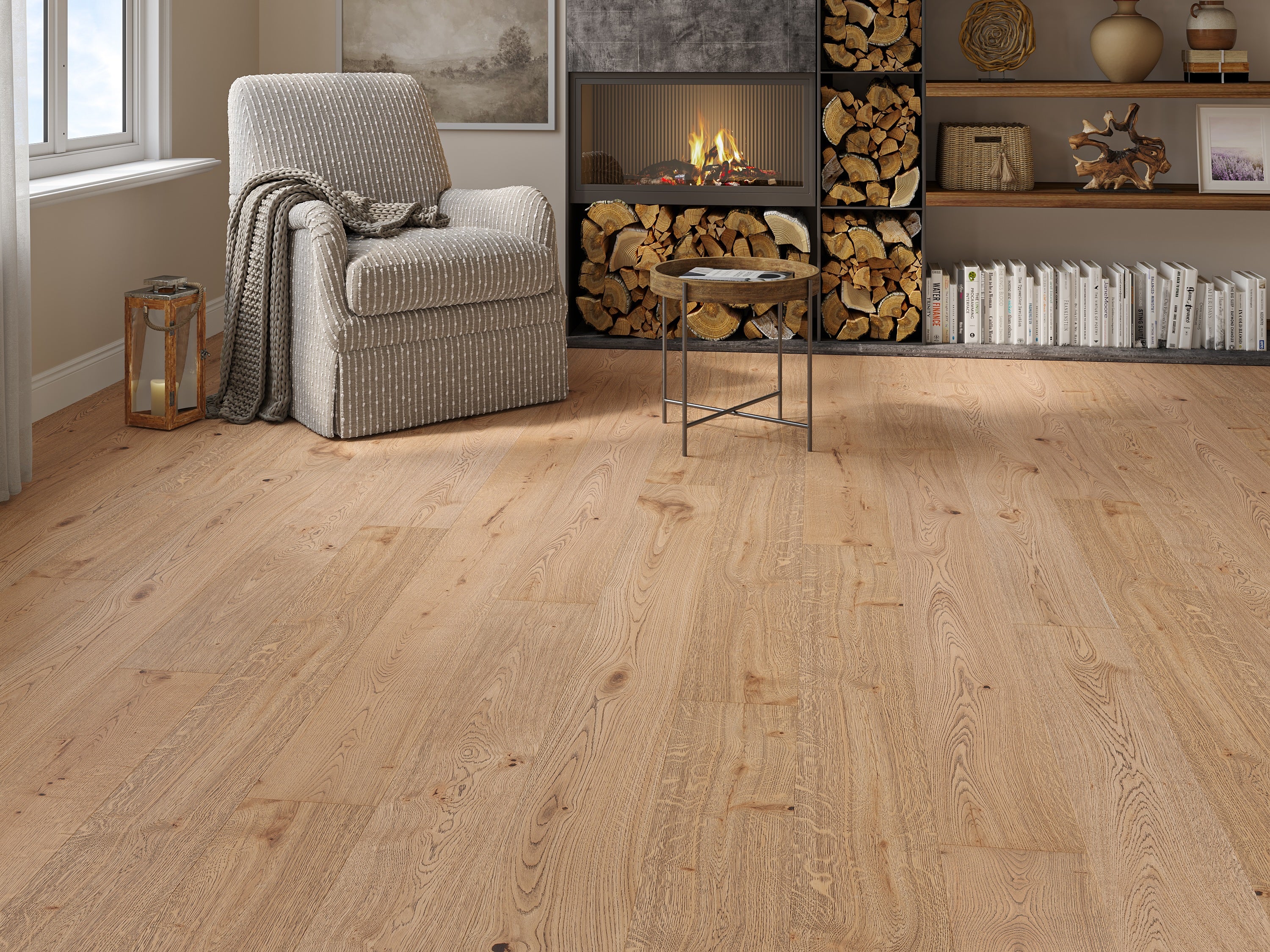 14(3)x190x1900 Brushed Dark Oiled Engineered Oak Flooring