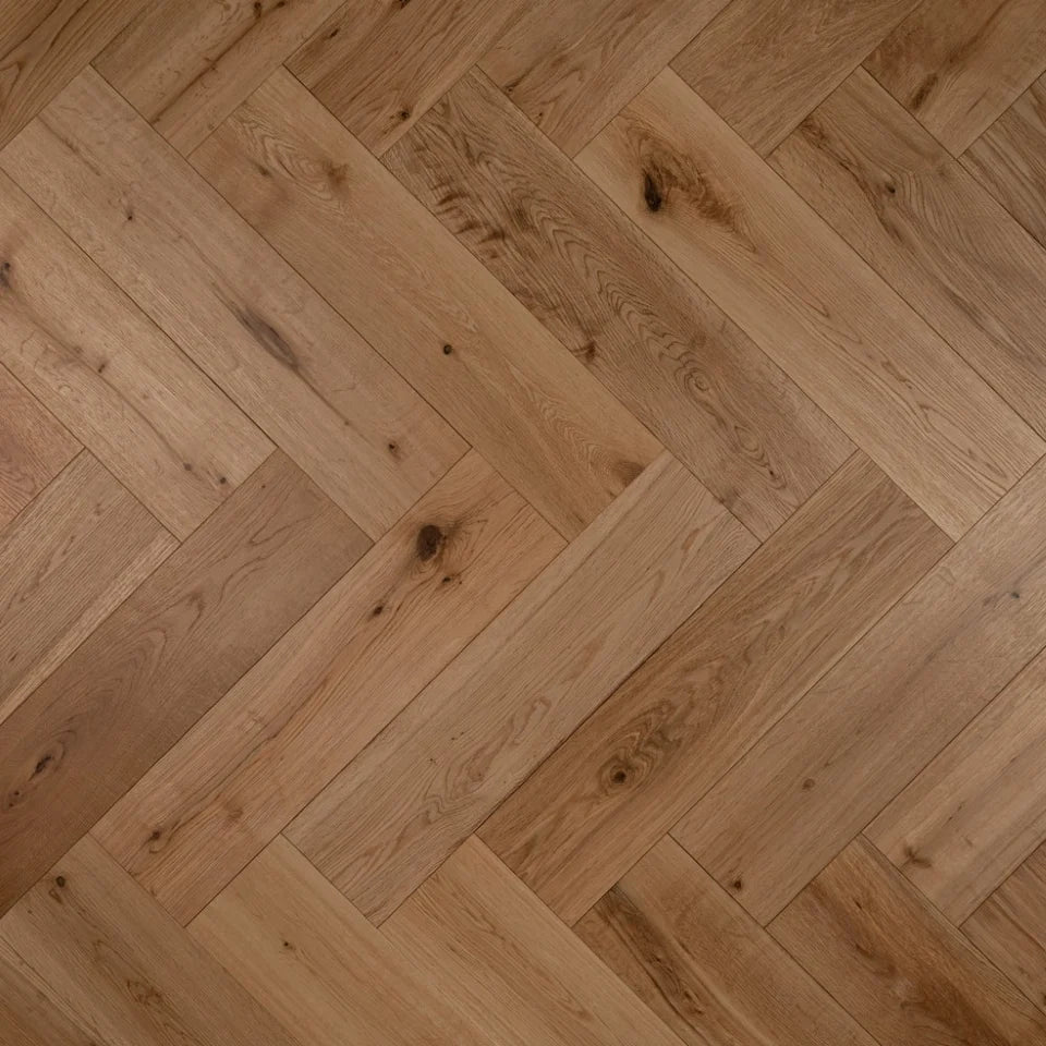 14(3)x150x600 Brushed Lacquered Herringbone - Box Coverage 1.8m2