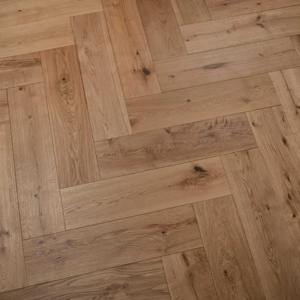 14(3)x150x600 Brushed Lacquered Herringbone - Box Coverage 1.8m2