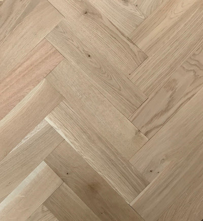 22 x 70 x 280 Unfinished Herringbone Solid Oak Flooring H1001 - Free Sample image 0