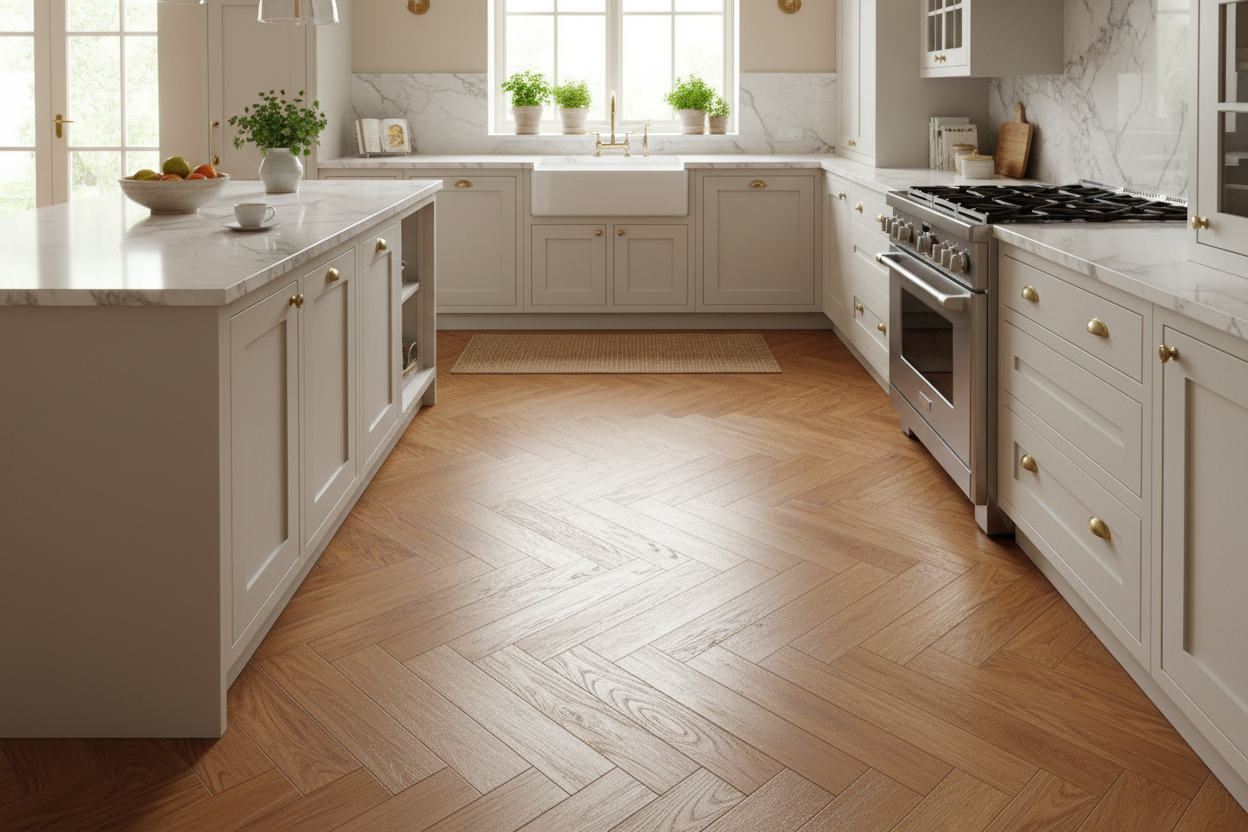 Hilton Herringbone - Kitchen Setting