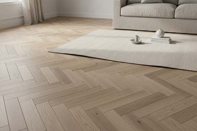 In-Room Herringbone Flooring Shot