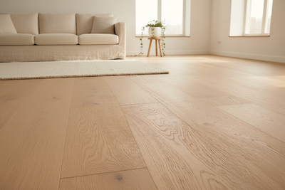 In-Room Shot – Brushed Natural Oiled Wide Plank Oak